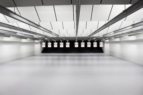 North American Arms, Shooting Club, Indoor Shooting Range, Indoor Shooting, Iron Sights, Shooting Targets, Police Academy, Shooting Sports, Sports Arena