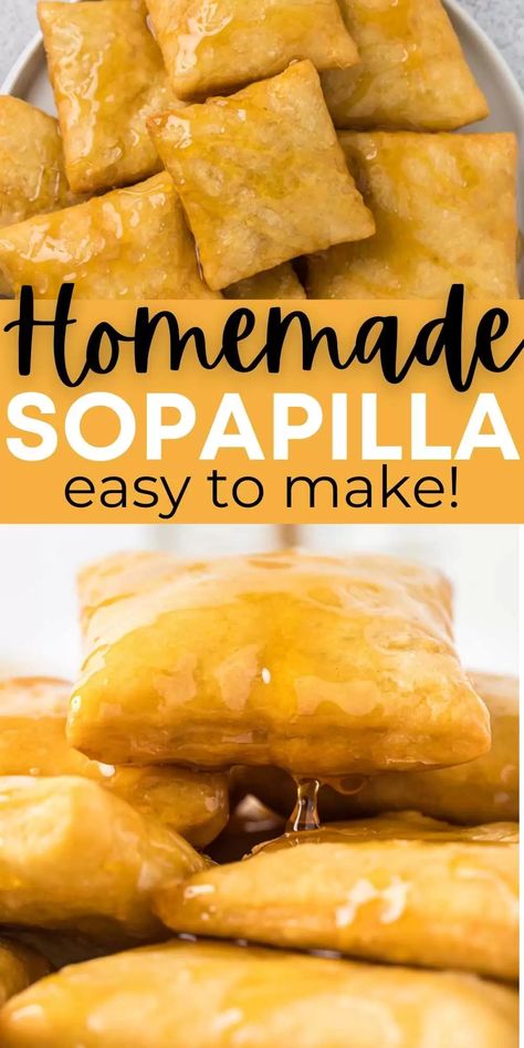 Easy Sopapilla Recipe - Eating on a Dime Homemade Sopapillas, Sopapilla Recipe, Mexican Sweets, Eating On A Dime, Fried Dessert, Mexican Dessert Recipes, Fry Bread, Mexican Dessert, Mexican Food Recipes Authentic