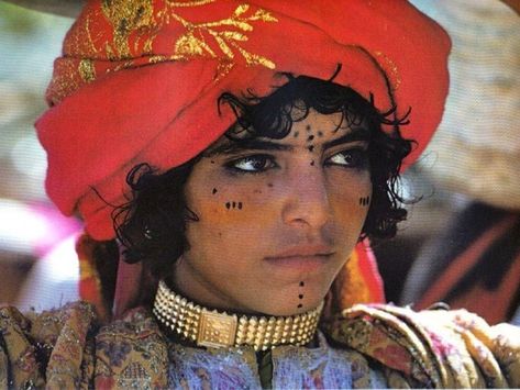 Yemen, A Woman, Red, Gold