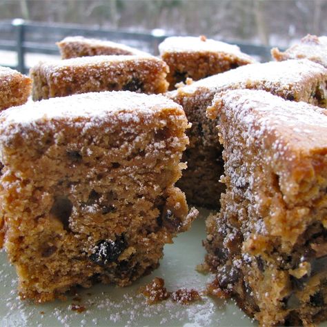 Applesauce Raisin Cake Applesauce Cake With Raisins, Raisin Cake Moist, Spice Cake With Raisins Recipe, Applesauce Raisin Bread, Applesauce Raisin Cake Recipe, Apple Raisin Cake, Desserts With Raisins, Raisin Cake Old Fashioned, Raisin Desserts