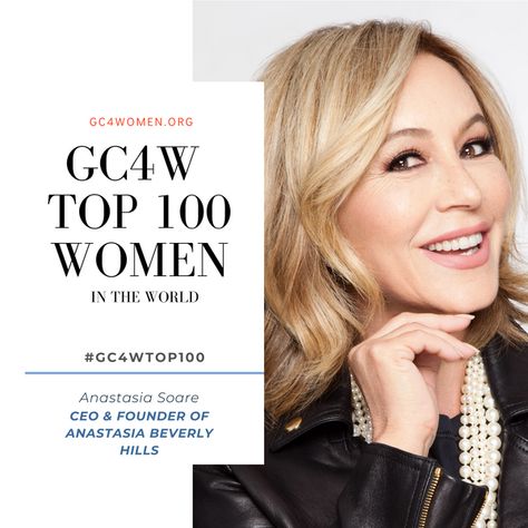 Congratulations to Anastasia Soare on being named #GC4W100 Top Women in The World. #GC4W #GC4WTop100 #NextTop100 #IWD #WomensHistoryMonth #WomenEmpowerment #WomenLeaders #Fashion Anastasia Soare, Perfect English, Melrose Place, Body Waxing, Women Leaders, Womens History Month, Eyebrow Shaping, Naomi Campbell, Anastasia Beverly Hills