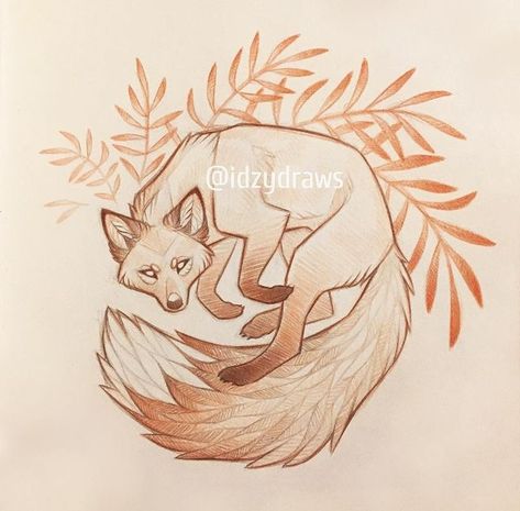 ↟ 𝗶𝗱𝘇𝘆 ↟ в Instagram: «You are all beautiful, like this fox, and I am thankful for you. 🧡» Animal Drawing Ideas Easy, Art Ideas Animals, Fox Drawing Sketches, Cute Fox Art, Fox Drawing Easy, Fox Sketch, Face Artwork, Fox Drawing, Thankful For You