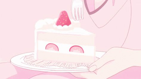 Anime Asthetic Pastel GIF - AnimeAsthetic Pastel Cheesecake - Discover & Share GIFs Anime Cake, Banner Gif, Japon Illustration, Anime Gifs, Kawaii Food, Anime Gifts, 90s Anime, Aesthetic Gif, Kawaii Wallpaper