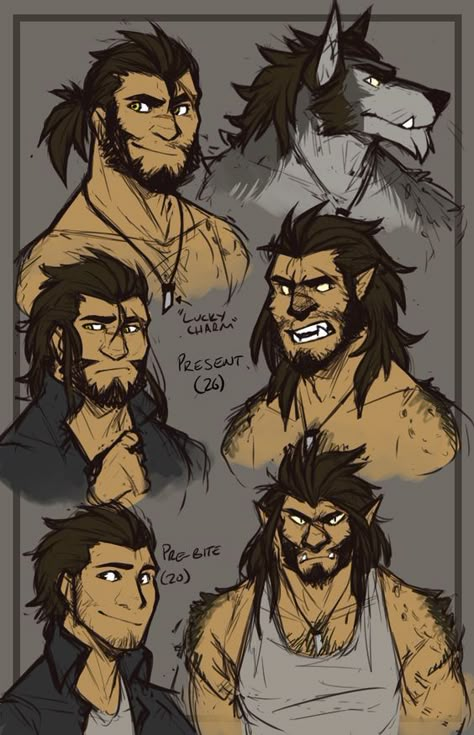 Werewolf Character, Werewolf Drawing, Werewolf Aesthetic, Werewolf Art, Mythical Creatures Art, Wolf Art, Facial Expressions, Creature Design, Creature Art