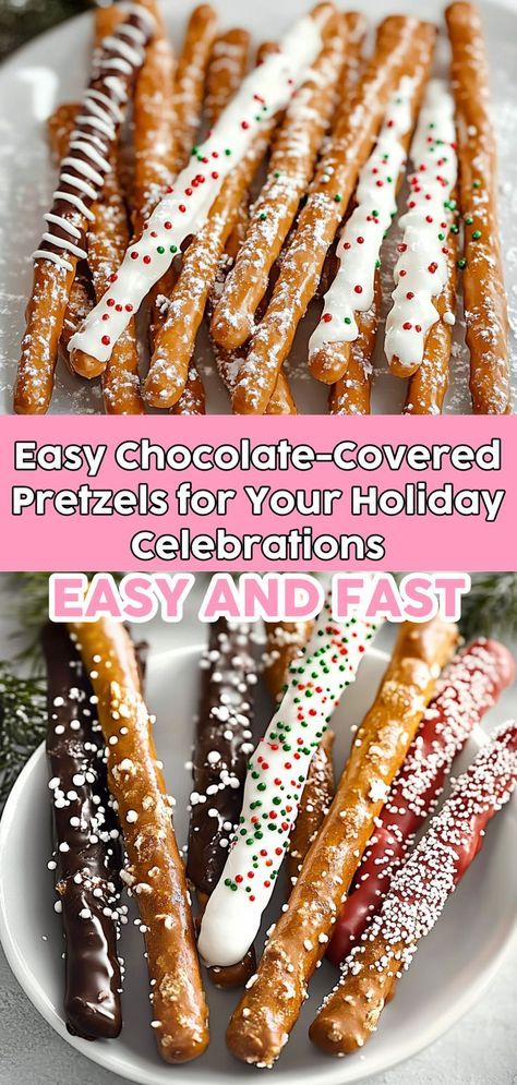 Elevate your holiday snack game with our Easy Chocolate-Covered Pretzels! This Christmas Pretzel Rods Recipe is not only simple but also incredibly versatile. Use milk, dark, or white chocolate to create delicious variations. Add colorful sprinkles, coconut flakes, or crushed nuts for a festive flair. These pretzel rods make for eye-catching dessert table centerpieces and delightful gifts for loved ones. Gather your family and enjoy a fun and tasty activity this holiday season! Sprinkle Pretzel Rods, Peppermint Pretzel Rods, Christmas Pretzel Rods, White Chocolate Pretzel Rods, Pretzel Rods Recipe, Pretzels Homemade, Chocolate Pretzels Christmas, Chocolate Covered Pretzels Christmas, 2024 Cookies