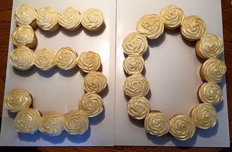 60 Wedding Anniversary Centerpieces, 50 Anniversary Cupcakes, 50th Wedding Anniversary Cupcakes, 50th Anniversary Cupcake Ideas, 50th Anniversary Desserts, 50th Anniversary Party Themes, 50 Anniversary Ideas Decoration Table, 50th Wedding Anniversary Party Ideas Diy, 50th Anniversary Party Ideas Food