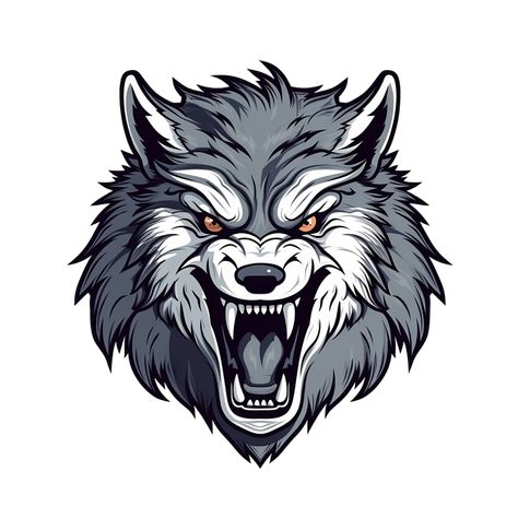 Grey Wolf No Background Applicable to any Context Great for Print on Demand Merchandise Wolf Logo Graphics, Wolf Vector, Wolf Stuff, Luffy Gear 5, Gear 5, Wolf Tattoo, Grey Wolf, Cityscape Photos, Logo Banners