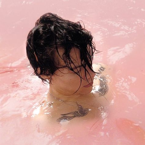 Harry Styles Album Cover, Dani California, Harry Styles Aesthetic, Baby Pink Aesthetic, Mr Style, Album Cover Art, Hair Painting, Harry Edward Styles, Edward Styles