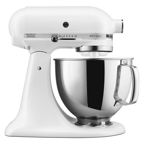 KitchenAid Artisan Series 5-Quart Tilt-Head Stand Mixer, Red (KSM150PSER) - Walmart.com - Walmart.com Macaron Pistache, Kitchenaid Artisan Stand Mixer, Chinese Dumplings, Kitchenaid Artisan, Countertop Appliances, Stainless Steel Mixing Bowls, Kitchenaid Stand Mixer, Stainless Steel Bowls, Head Stand