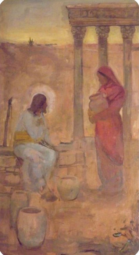 J Kirk Richards, Woman At The Well, Gospel Art, Pictures Of Jesus, Pictures Of Christ, Lds Art, Jesus Christ Art, Bible Pictures, Prophetic Art