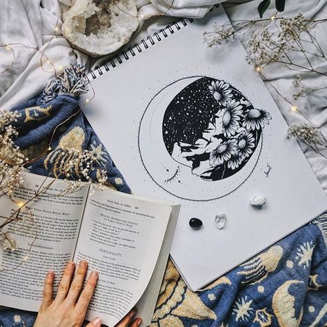 Consider our week night plans sorted. (via @mindbodygreen) Annie Tarasova, Clarity Card, Goddess Provisions, Evening Rituals, Print Foto, Dreamy Landscapes, Witchy Vibes, Favorite Hobby, Moon Art