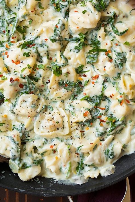 Artichoke Tortellini, Spinach Artichoke Pasta, Tortellini Recipe, Cooking Vegetarian, Tortellini Recipes, Meatless Monday Recipes, Artichoke Recipes, Recipes Pasta, Pescatarian Recipes