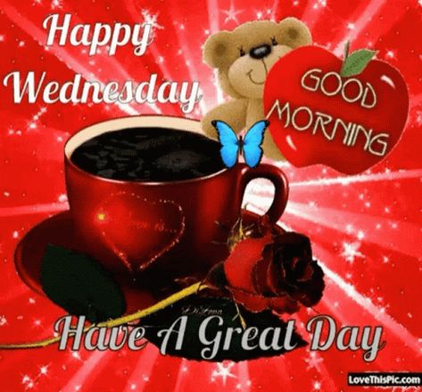 Have AGreat Day Happy Wednesday GIF - HaveAGreatDay HappyWednesday GoodMorning - Discover & Share GIFs Good Morning Wednesday Gif, Wednesday Gif, Funny Wednesday Memes, Wednesday Morning Images, Happy Wednesday Pictures, Wednesday Coffee, Happy Wednesday Images, Wednesday Morning Quotes, Wednesday Blessings