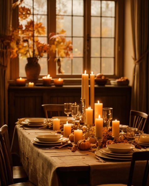 Step into the warmth of a Thanksgiving gathering where every detail tells a story. The golden glow of candles, the scent of roasted turkey, and the soft rustle of autumn leaves outside create a haven of gratitude and connection. This table isn’t just set for a meal; it’s set for memories, laughter, and love. 🍂 What’s your favorite Thanksgiving tradition or dish? Let’s celebrate together—drop it in the comments! #thanksgivingtable #diningroom #autumn #inviting #thanksgiving #seasonofgratitud... Thanksgiving Tradition, Thanksgiving Gathering, Thanksgiving Traditions, Golden Glow, Roasted Turkey, Thanksgiving Table, The Golden, Autumn Leaves, Gratitude