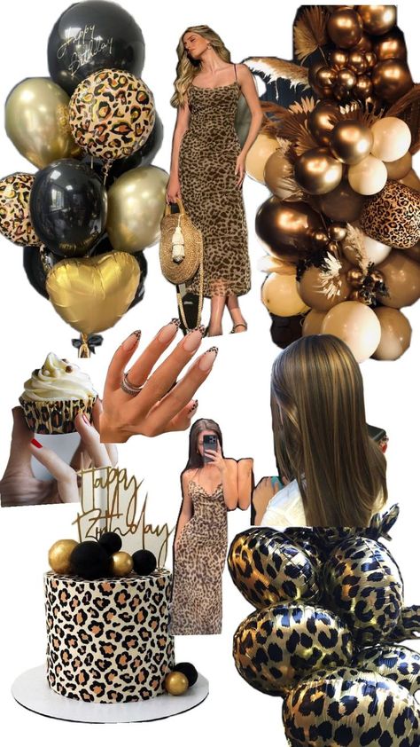 Cheetah Birthday Decorations, Leopard Birthday Theme, Lepord Print Birthday Party, Cheetah Bridal Shower Ideas, Party Animal Birthday Theme Adult, Cheetah Print Party Theme, Animal Print Balloons, Leopard Decorations Party, Animal Print Party Theme