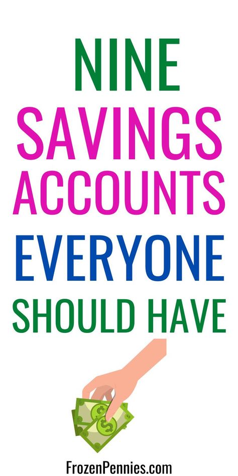 Savings Accounts To Have, Saving Categories, Sinking Funds Categories, Sinking Fund Categories, Savings Hacks, Saving Money Challenge Biweekly, Saving Accounts, Emergency Funds, Sinking Fund