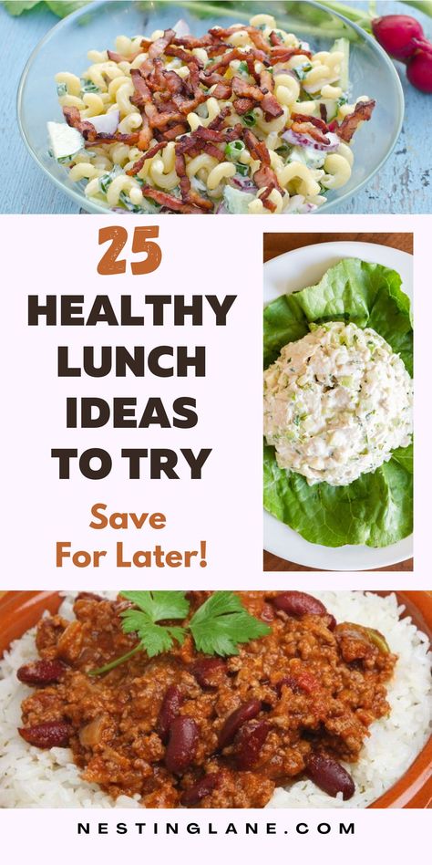 Discover 25 healthy and easy lunch ideas perfect for meal prep or a quick homemade bite. From fresh salads to hearty wraps and satisfying bowls, these recipes are packed with delicious flavors and variety. Perfect for busy days, these lunch options are great for work, school, or enjoying at home. Try these simple and tasty recipes to keep your meals exciting and stress-free. Healthy Light Lunches To Take To Work, Healthy Bento Lunches For Adults, Light Lunch Ideas Healthy Meal Prep, Healthy Lunch Salads To Work, Quick Lunch Ideas At Home Simple, Healthy Work Lunch Meal Prep, Adult Lunches For Work, Ww Lunch Ideas For Work, Lunch Meals For Work