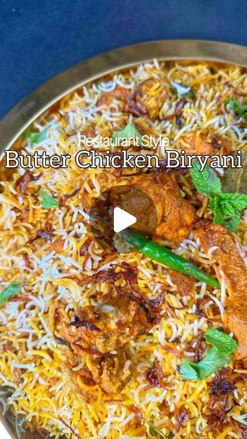 Butter Chicken Biryani Recipe, Butter Chicken Biryani, Chicken Biryani, Easy Chicken Biryani Recipe, Chicken Biryani Recipe, Malay Food, Biryani Recipe, Curry Chicken Recipes, Yummy Chicken Recipes