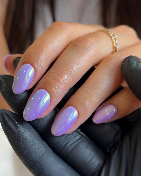 chrome nail ideas Lilac Nails Design, Ongles Gel Violet, Chrome Nail Designs, Purple Chrome Nails, Hoco Nails, Chrome Nail Art, Lilac Nails, Purple Acrylic Nails, Chrome Nails Designs