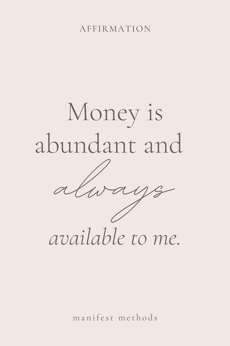 2024 Manifestation Money, Money Is Abundant, Money Mantra Wallpaper, Make More Money Aesthetic, Abundance Of Money Images, Saving Manifestation, Affirmation Quotes Money, Money Manefistation, Savings Manifestation