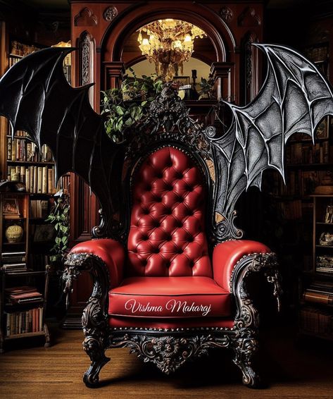 Vampire Throne, Game Of Thrones Chair, Gothic Throne, Vishma Maharaj, Tweet Funny, Vampire Mansion, Fantasy Accessories, Animation Blender, Vampire Castle