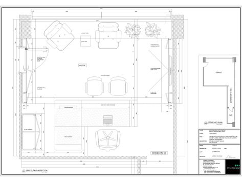 Interior Concept Design Of Office - Executive Director Work Place with Continuous Wall-Ceiling-Wall Cladding, Concealed TV Screen and Grey Flooring. Office Interior Concept, Corporate Office Design Executive, Concealed Tv, Boss Office Interior Design, Ceo Office Design, Office Layout Plan, Office Cabin Design, Executive Office Design, Waiting Room Design