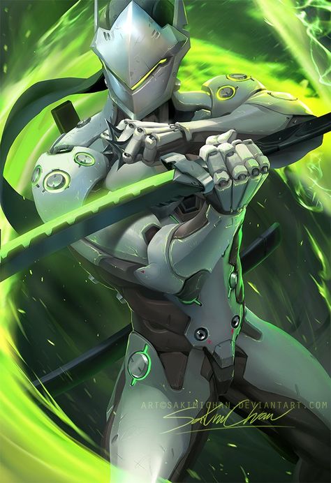 Overwatch Dragons, Overwatch Posters, Sakimichan Art, Genji And Hanzo, Genji Shimada, Zed League Of Legends, Overwatch Genji, Overwatch Wallpapers, Overwatch Comic