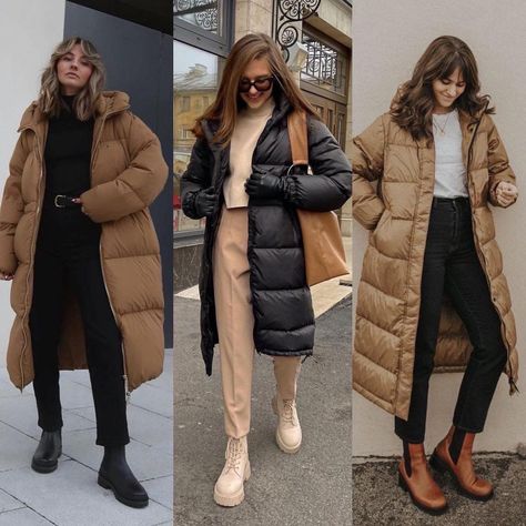 Down Jacket Street Style, England Outfits, Puffer Coat Outfit, Parka Outfit, Puffer Vest Fashion, Modest Winter Outfits, Winter Coat Outfits, Korean Winter, Korean Fashion Winter