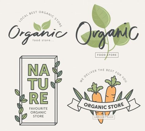 Бесплатный клипарт на тему органической продукции Organic Food Labels, Organic Food Logo, Organic Store, Benefits Of Organic Food, Organic Logo Design, Organic Food Store, Organic Groceries, Organic Logo, Organic Food