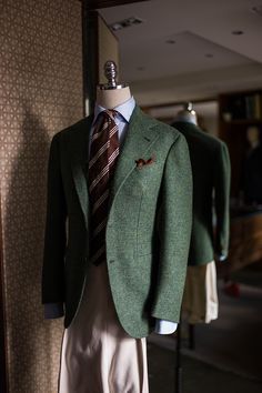 Sartorial Menswear, Green Sport Coat, Tweed Jacket Outfit, Tweed Sport Coat, Green Tweed, Sports Coat, Green Suit, Sport Jacket, Green Blazer