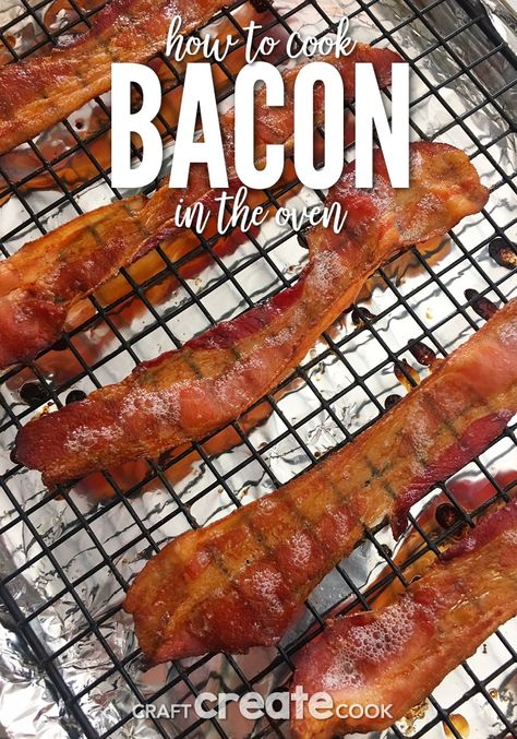 Learn How to Cook Bacon in the Oven with these simple steps. Bacon In Toaster Oven, Lamb Bacon, Oven Cooked Bacon, Breakfast Casserole French Toast, Convection Oven Cooking, How To Cook Lamb, Pork Recipes For Dinner, Bacon In The Oven, Convection Cooking