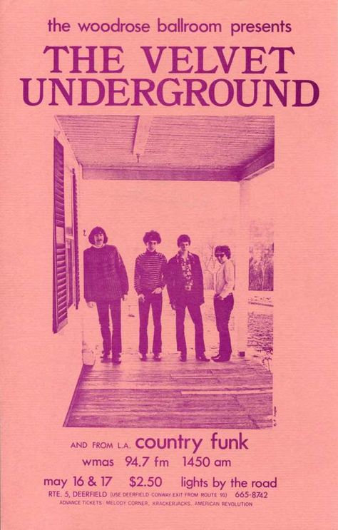 The Velvet Underground Poster, Underground Concert, Velvet Underground Poster, Route 91, The Velvet Underground, Vintage Pop, Poster Boys, Lou Reed, Wedding Posters