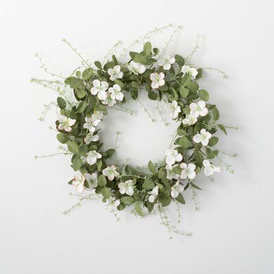 Dogwood Wreath, White Wreaths, Lavender Wreath, Candle Wreaths, Dogwood Flowers, Mini Wreaths, Wreaths And Garlands, Green Bedding, Greenery Wreath