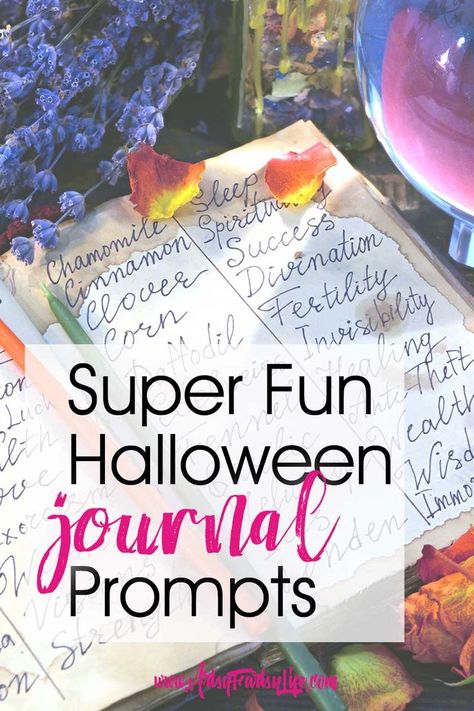 Journaling Prompts For Halloween... Halloween is such a fun visual holiday that can make for amazing written journaling or mixed media junk journaling! Whether you have kids or are dressing up as an adult, or have amazing decorations, here are some fun journal writing prompts for Halloween! #journal #junkjournal Halloween Journaling, Halloween Journal, Halloween Writing, Sugar Skull Halloween, Scary Books, Modern Halloween, Cool Journals, Magazine Collage, Journaling Prompts