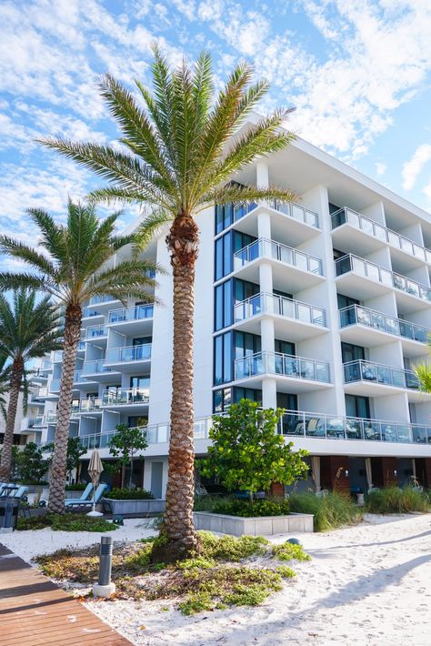 Beach Resort Exterior, Zota Beach Resort, Beach Hotel Exterior, Beach Resort Architecture, Resort Branding, Couple Trips, Hotel Plans, April Vacation, Longboat Key Florida