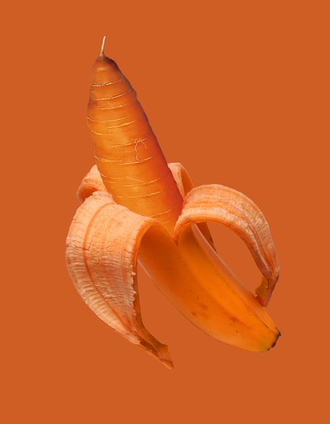 Futuristic Food, Collage Art Projects, Bananas, Collage Art, Art Projects, Cool Art, Color Mixing, Fruit, Orange