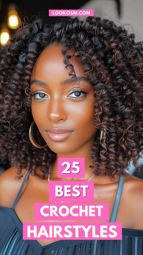 25 Crochet Hairstyles That Outline Grace- #Crochet #Define #Grace #Hairstyles Check more at https://howcandothis.com/hairstyleideas/25-crochet-hairstyles-that-outline-grace/ Curly Crochet Human Hair, Best Crochet Hair Brands, Crochet Styles For Older Black Women, Elegant Crochet Hairstyles, Short Curly Hair Crochet Styles, Short African Braids Hairstyles, Crochet Wedding Hairstyles, Crochet Hair Braids Styles, Short Crochet Styles For Black Women