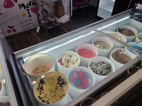 Authentic Mexican Ice Cream Shop Opens in Bozeman Mexican Ice Cream Shop, Ice Cream Shop Design, Hills Aesthetic, Mexican Ice Cream, Bg Reference, Baking Organization, Ice Cream Parlour, Ice Cream Business, Cream Packaging