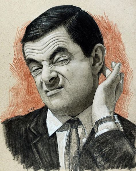 graphite drawing sketches mrbean Mr Bean Funny Wallpaper, Mr Bean Wallpaper Aesthetic, Pencil Drawing On Canvas, Drawing Of Face, Mister Bean, Graphite Sketches, Portrait Au Crayon, Drawing On Canvas, Pencil Portrait Drawing