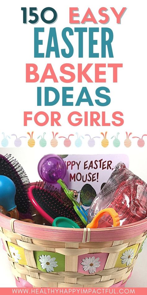 Easter Basket Ideas for Girls 3-5. Easter Basket Ideas for Teens. Easter Basket for Teenage Girl. Girls Easter Basket Ideas, Easter Basket Ideas For Teens, Healthy Easter Basket, Simple Easter Baskets, Tradition Ideas, Easter Egg Fillers, Girls Easter Basket, Easter Basket Ideas, Easter Activities For Kids