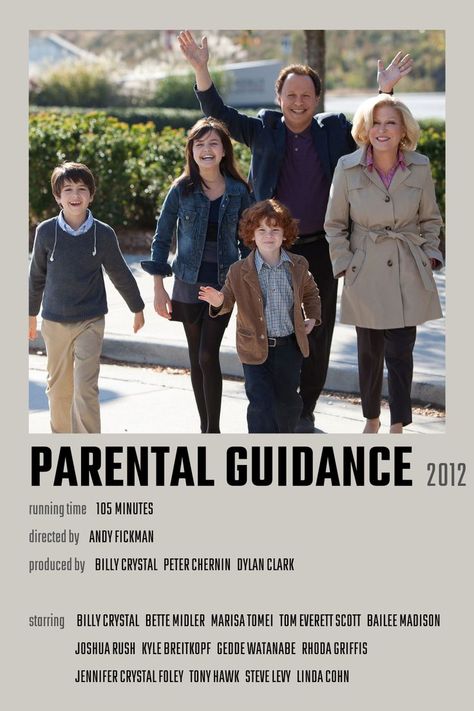 Parental Guidance Movie Poster Parental Guidance Movie, Billy Crystal, Bailee Madison, Parental Guidance, Bette Midler, Short Movie, Tony Hawk, Kid Movies, Disney Kids