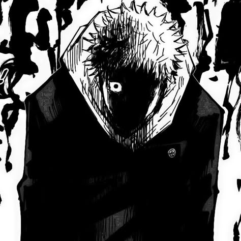 Yuji Manga Panel Icons, Menacing Manga Panels, Itadori Rage Manga, Yuji Itadori Black And White, Im You Itadori Panel, Manga Widget Black And White, Yuji Itadori Rage, Rage Manga Panels, Yuji Jjk Manga