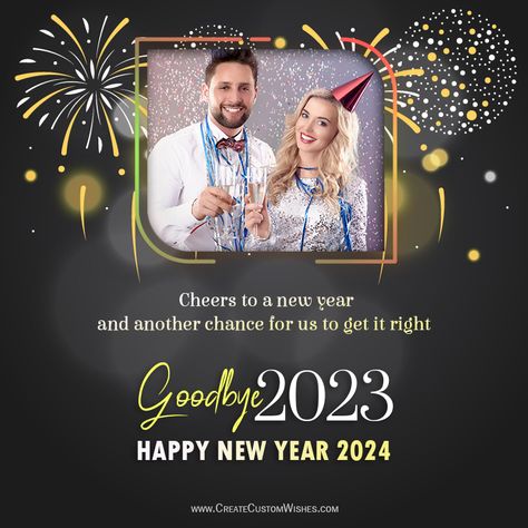 [New] Goodbye 2023 & Welcome 2024 with your Pics New Year Photo, New Years Countdown, Life I Want, Happy New Year Photo, Happy New Year 2024, New Year Photos, Personalized Greeting Cards, Gloomy Day, New Year Greetings