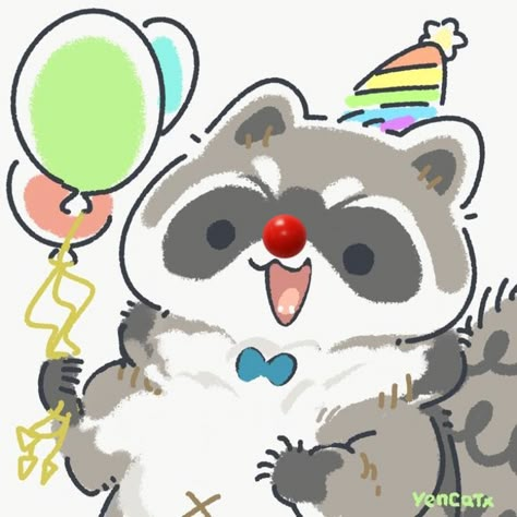 Raccoon Drawing, Raccoon Art, Pet Raccoon, Bakugou Manga, Cute Kawaii Animals, 강아지 그림, Cute Raccoon, Little Doodles, Alone Time