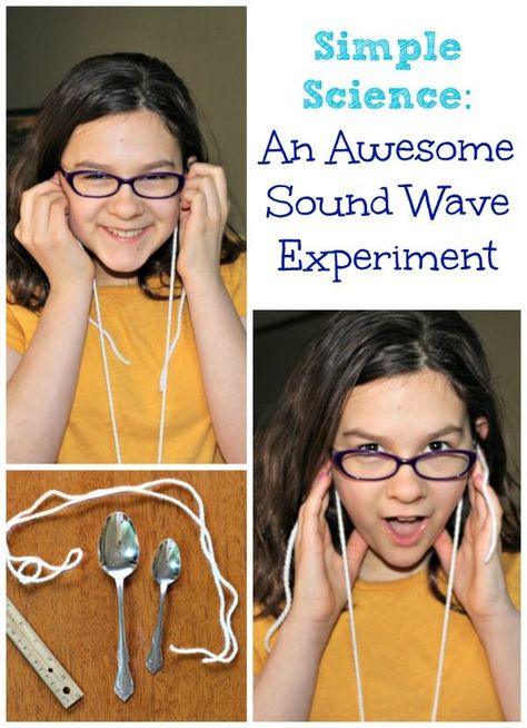 This super easy science experiment has some AMAZING results! Science Of Sound Experiments, Science Experiments First Grade, Light Energy Experiments For Kids, Energy Experiments For Kids, Energy Activities For Kids, Waves Science, Energy Experiments, Steam Experiments, Elementary Science Experiments