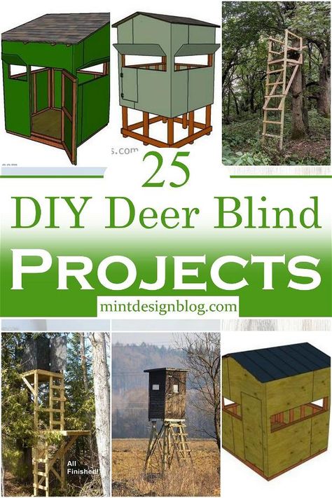 Deer Blind Plans Diy, Diy Deer Blind, Homemade Deer Blinds, Hunting Ground Blinds, Deer Blind Plans, Deer Hunting Stands, Hunting Shack, Deer Stand Plans, Shooting House