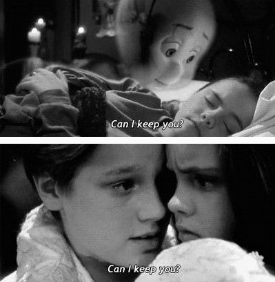 Casper and the line that makes me cry. "Can I keep you?"   getting this along my ribs. So excited :) Casper 1995, Memories Childhood, Can I Keep You, Devon Sawa, Best Movie Lines, Halloween Film, Movie Cinema, Casper The Friendly Ghost, I Love Cinema