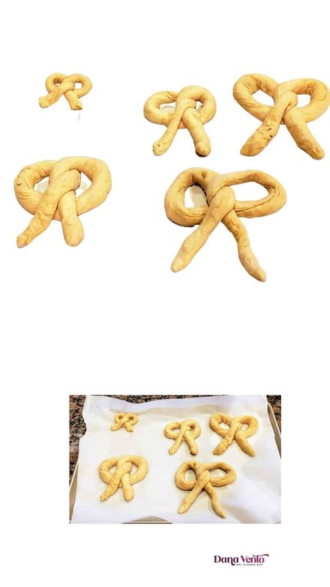 pretzels shaped in different sizes How To Shape Pretzels, Soft Cinnamon Pretzel Recipe, Pretzel Shapes, Alton Brown Soft Pretzel Recipe, Sourdough Soft Pretzel Recipe, Cinnamon Pretzels, Cinnamon Bread Easy, Baked Pretzels, Cinnamon Bread Recipe