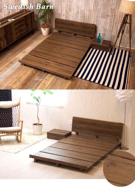 Minimalist Bed, Bed Frame Design, Wooden Bed Design, Bedroom Setup, Simple Bed, House Furniture Design, Bedroom Bed Design, Bedroom Furniture Design, Room Makeover Bedroom