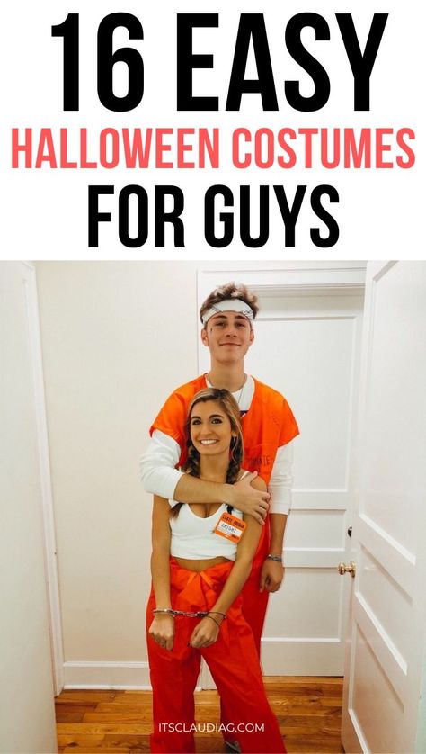 These are the easiest halloween costumes guys can copy! My boyfriend has been looking for last minute Halloween costumes for guys that are simple and unique and this was super helpful. Easy Man Halloween Costumes, Easy Halloween Costumes For Guys, Easiest Halloween Costumes, Halloween Costumes Guys, Halloween Costumes For Guys, Mens Halloween Costumes Diy, Costumes For Guys, Easy Couples Costumes, Home Halloween Costumes